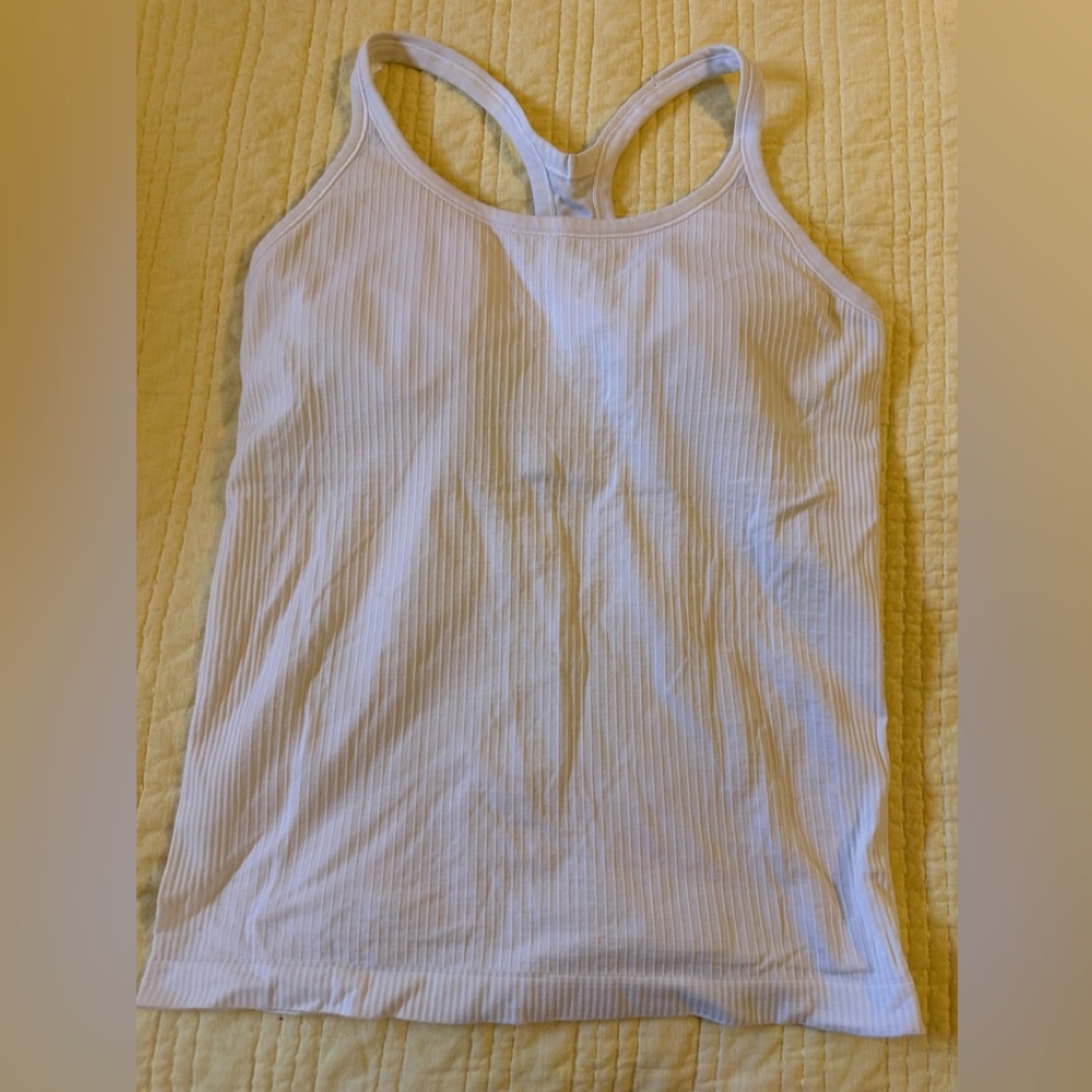 Lululemon Athletica White Ebb to Street  Tank Top size 10